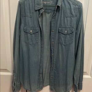 GAP Light Blue Denim Shirt